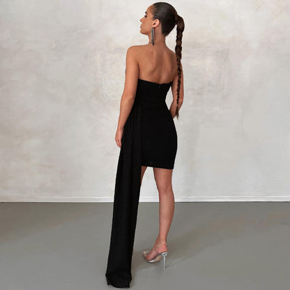 Sexy Bandeau Kleid mit kurzem Rock