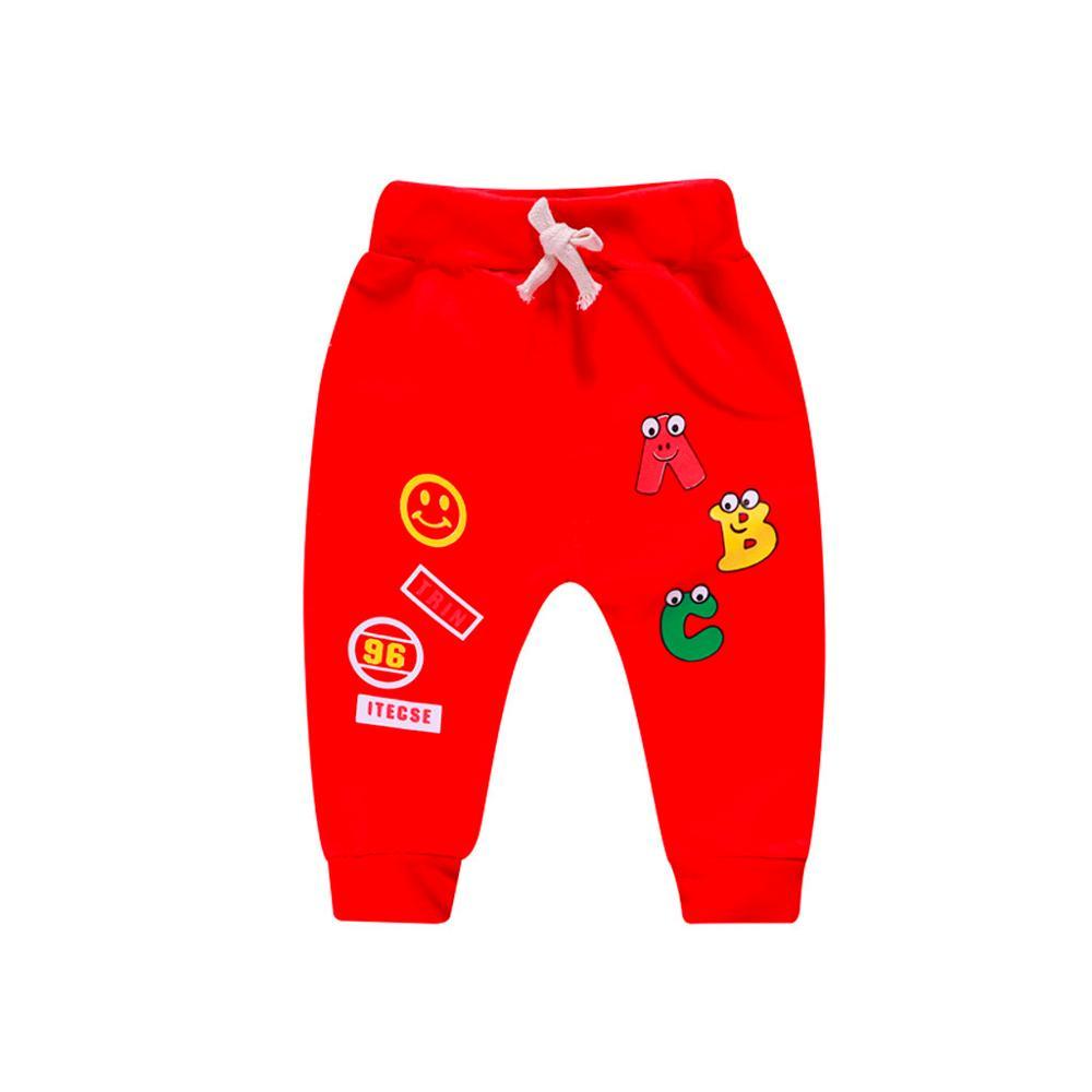 Babyhose mit ABC-Muster aus Baumwolle