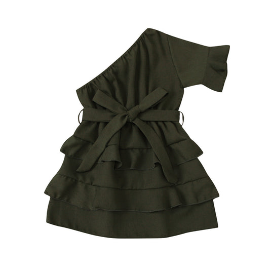 Baby-Sommerkleid, schulterfrei mit Schleife