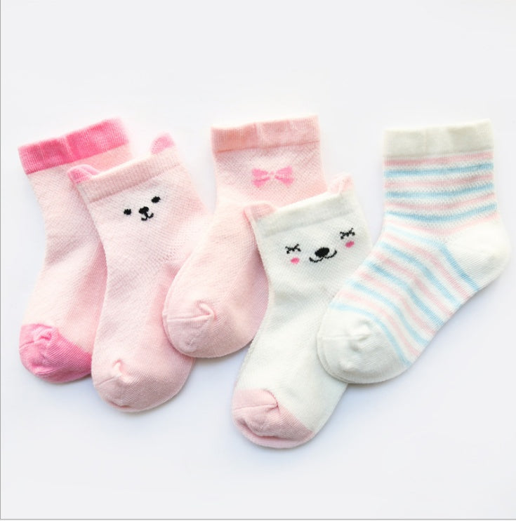 Kinder Socken  5er Pack Atmungsaktive