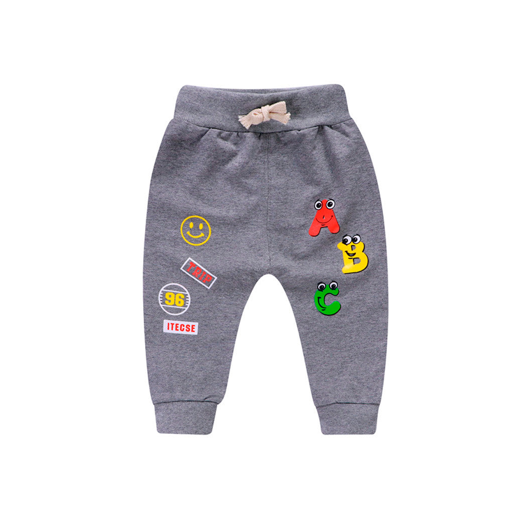 Babyhose mit ABC-Muster aus Baumwolle