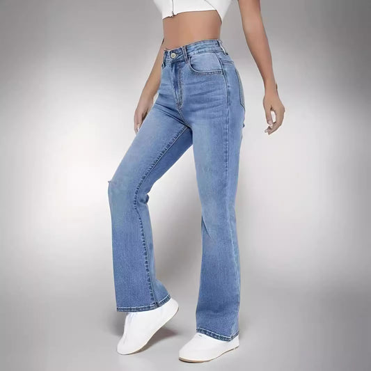 High Waist Stretch-Jeans