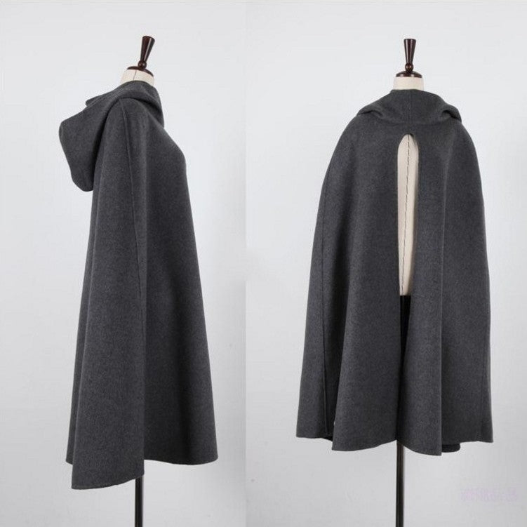 wool windbreaker with hood