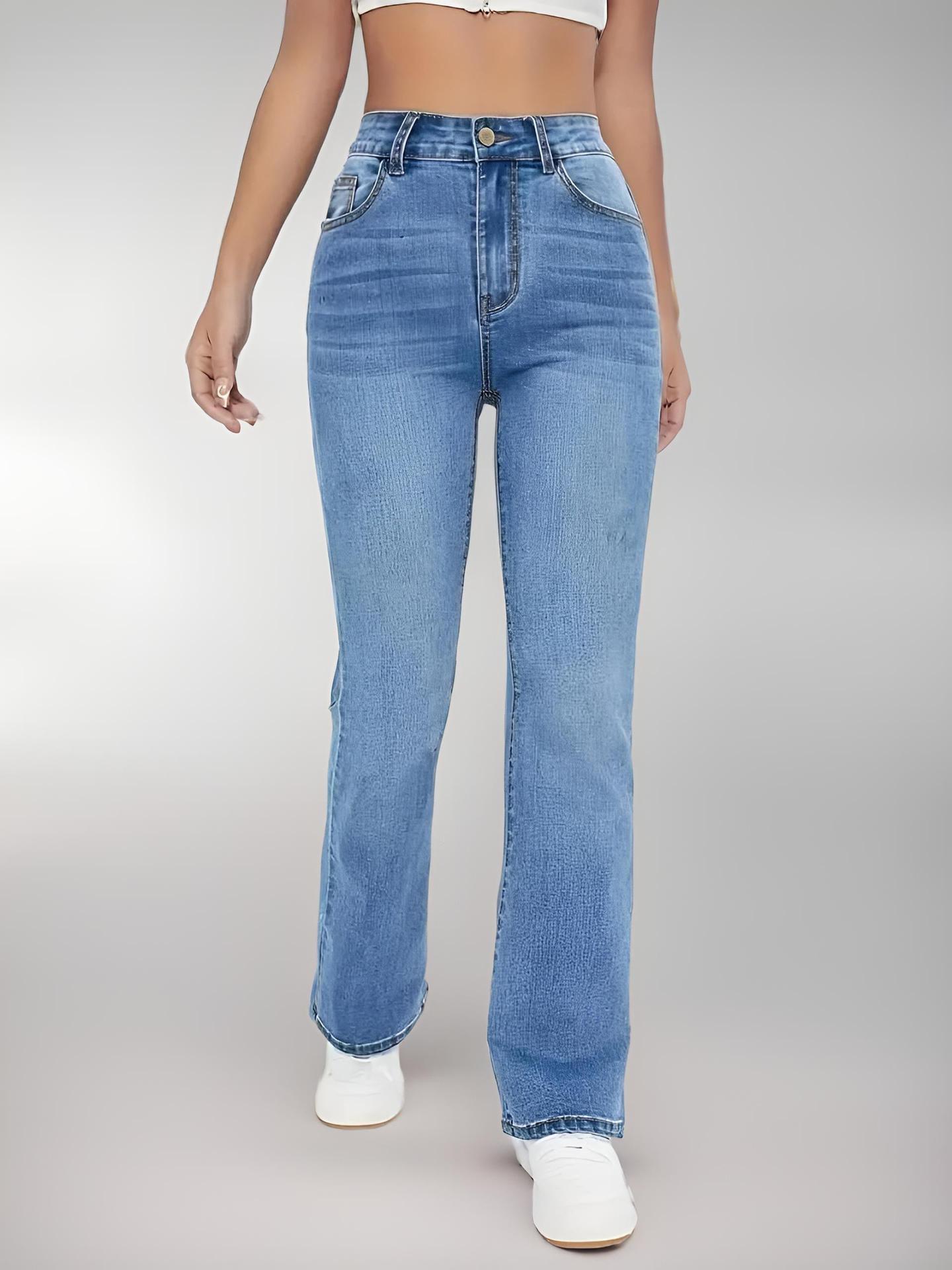 High waist stretch jeans