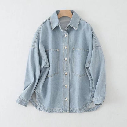 Urban casual denim blouse