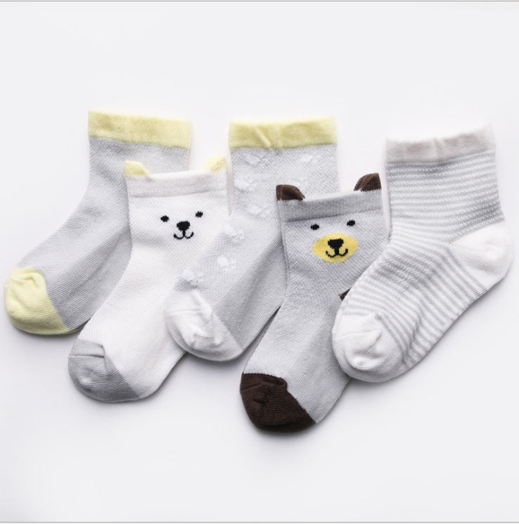 Kinder Socken  5er Pack Atmungsaktive