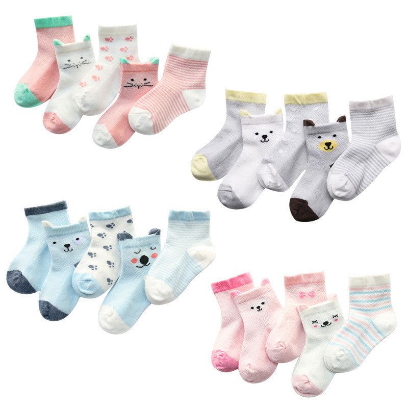 Kinder Socken  5er Pack Atmungsaktive