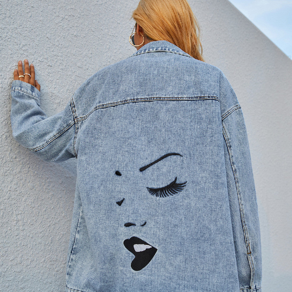 Lässige Denim Jacke