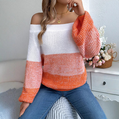 Casual, off-the-shoulder sweater