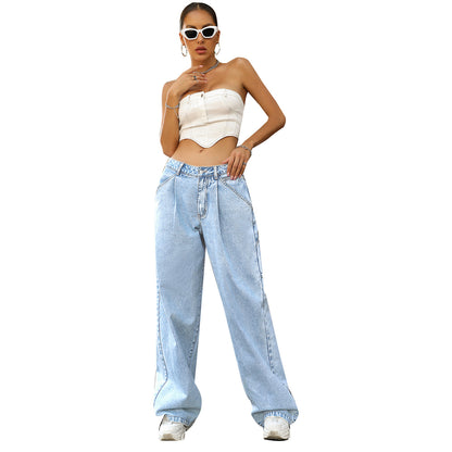 Lässige High Waist Jeans