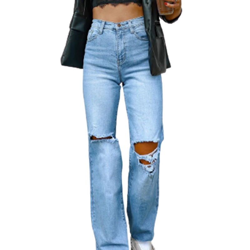 Lässige High Waist Jeans