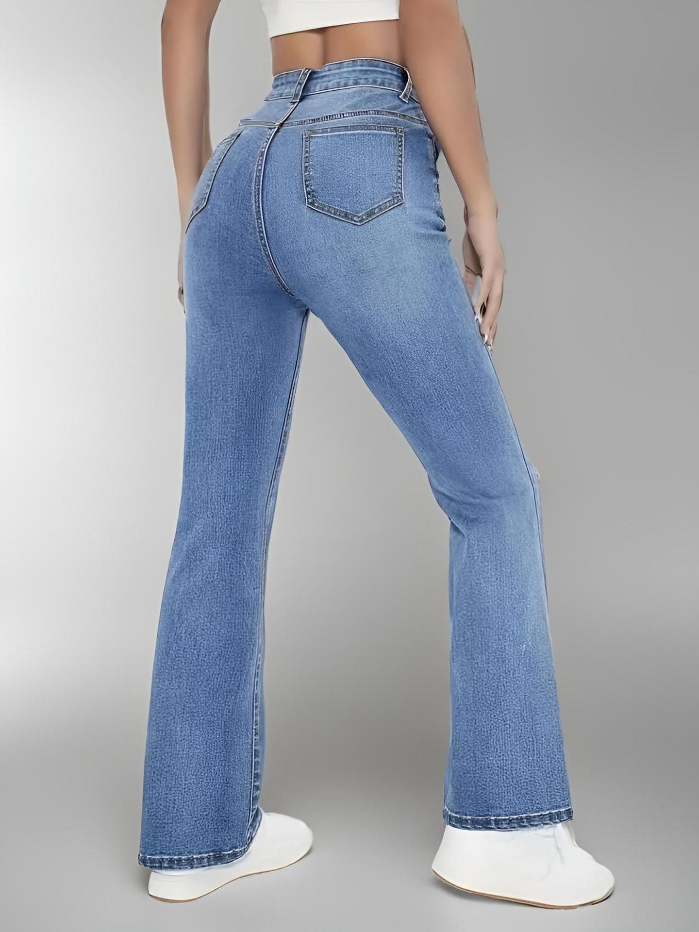 High waist stretch jeans