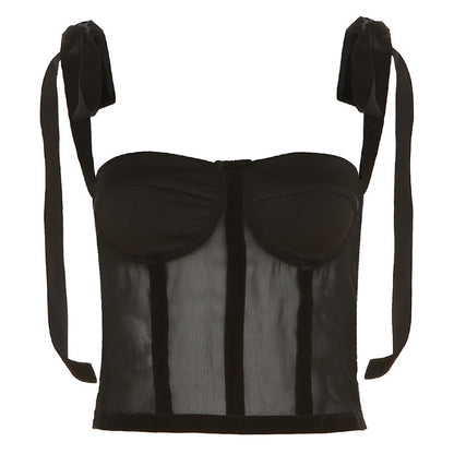 Rückenfreies Camisole Durchsichtig