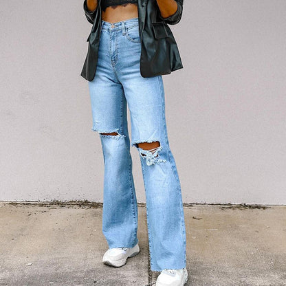 Lässige High Waist Jeans